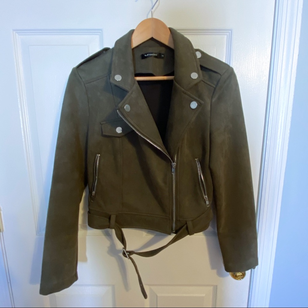 Faux Suede Moto Jacket 🏍